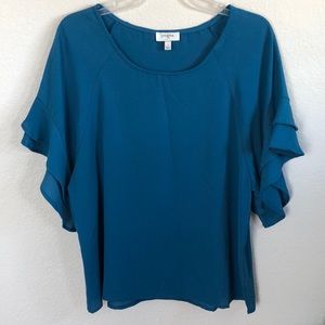 Blouse - Teal - Small - Umgee